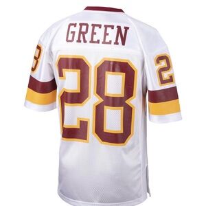 Mitchell & Ness White and Maroon Jersey